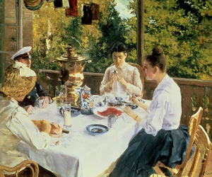 Am Teetisch, 1888